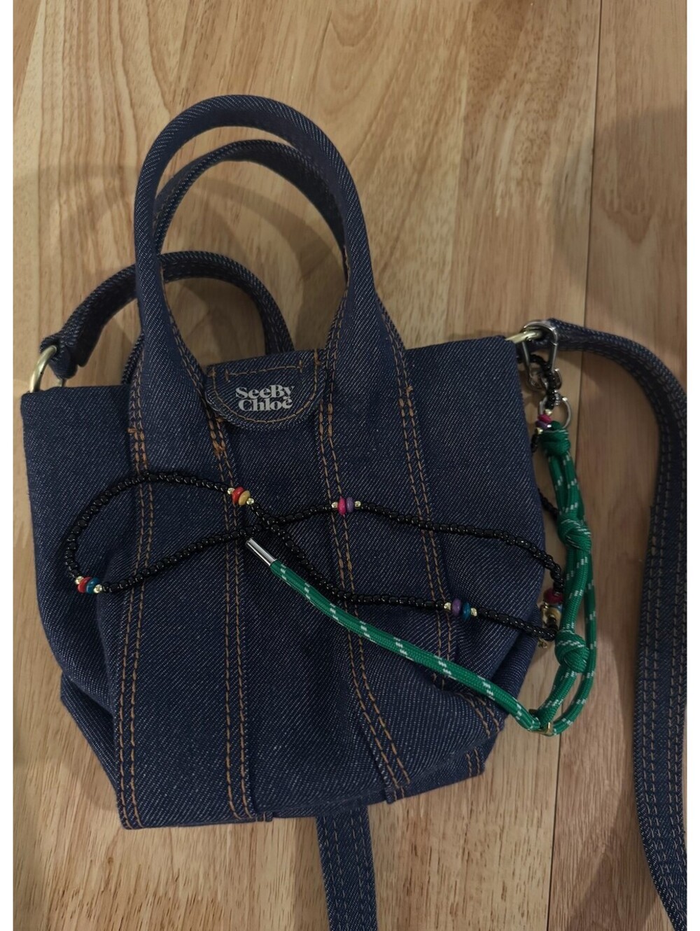 See by Chloe Denim Shoulder/Mini Bucket Bag